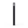 Contemporary LED bollard light series with interchangeable bases (GX53, E27, GU10) in industrial setting