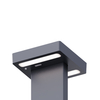 two side lighting solar bollard light 