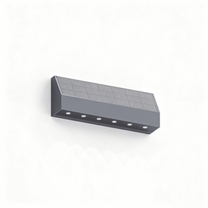Sleek Solar-Powered Wall Light for Outdoor Illumination