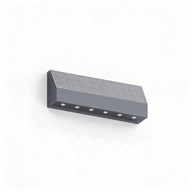 Sleek Solar-Powered Wall Light for Outdoor Illumination