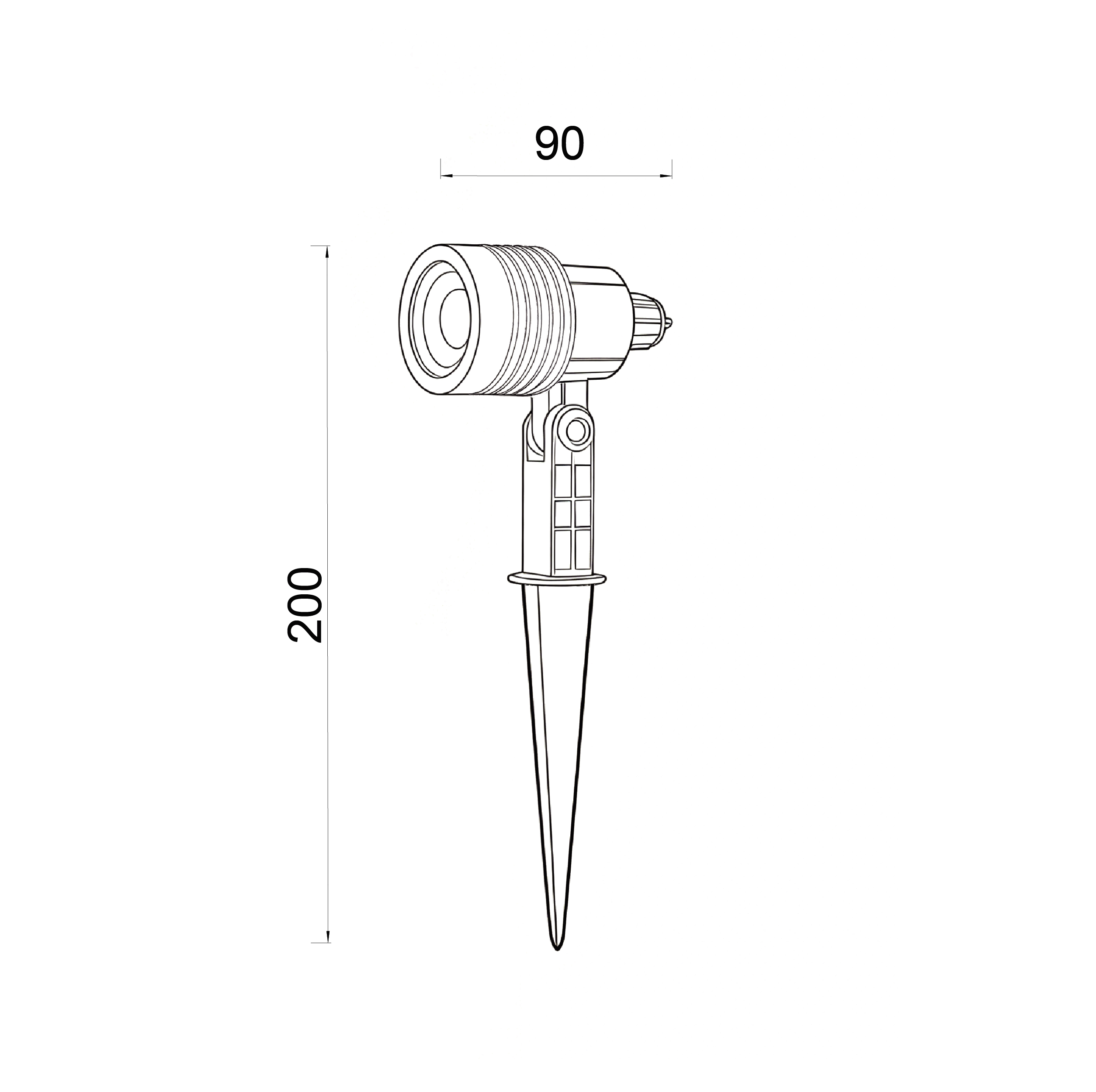 dimension of spot light kit