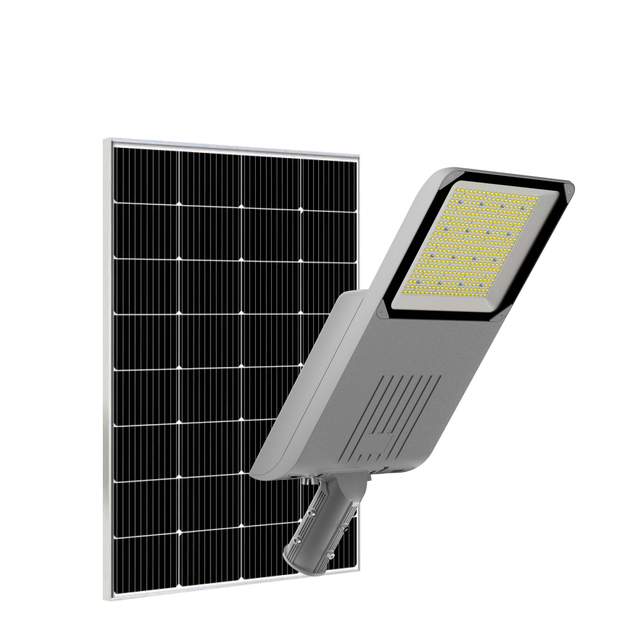 Powerful 80W Solar-Powered LED Street Light with Integrated Photovoltaic Panel