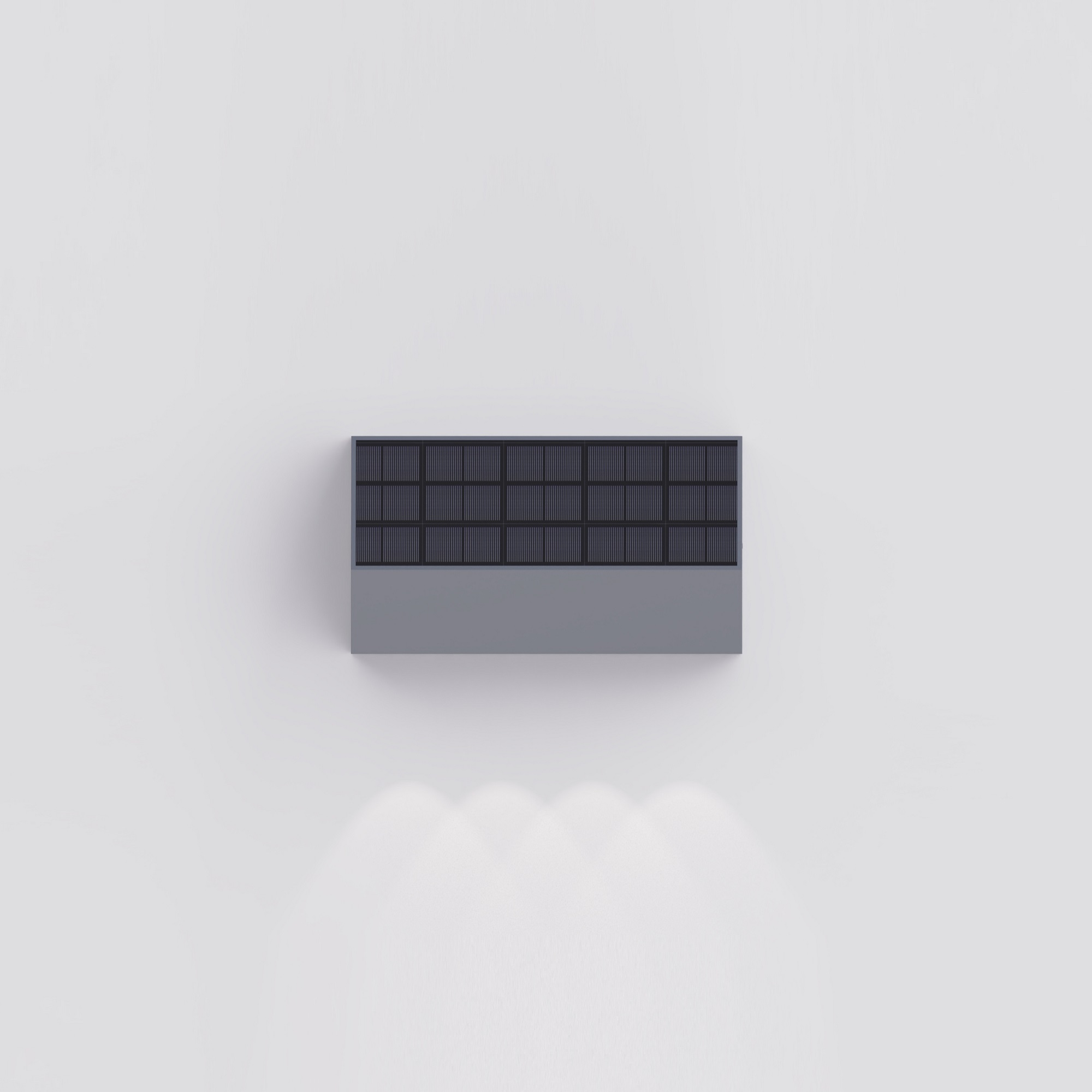 Discreet Solar Garden Wall Light with Subtle Glow