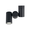 Contemporary Outdoor Dual-Head Wall Light - Aluminum Housing & GU10 Compatibility