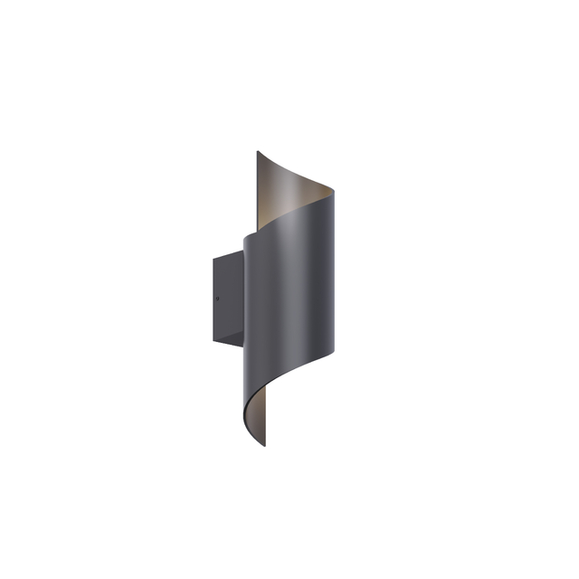 metal flow led wall light