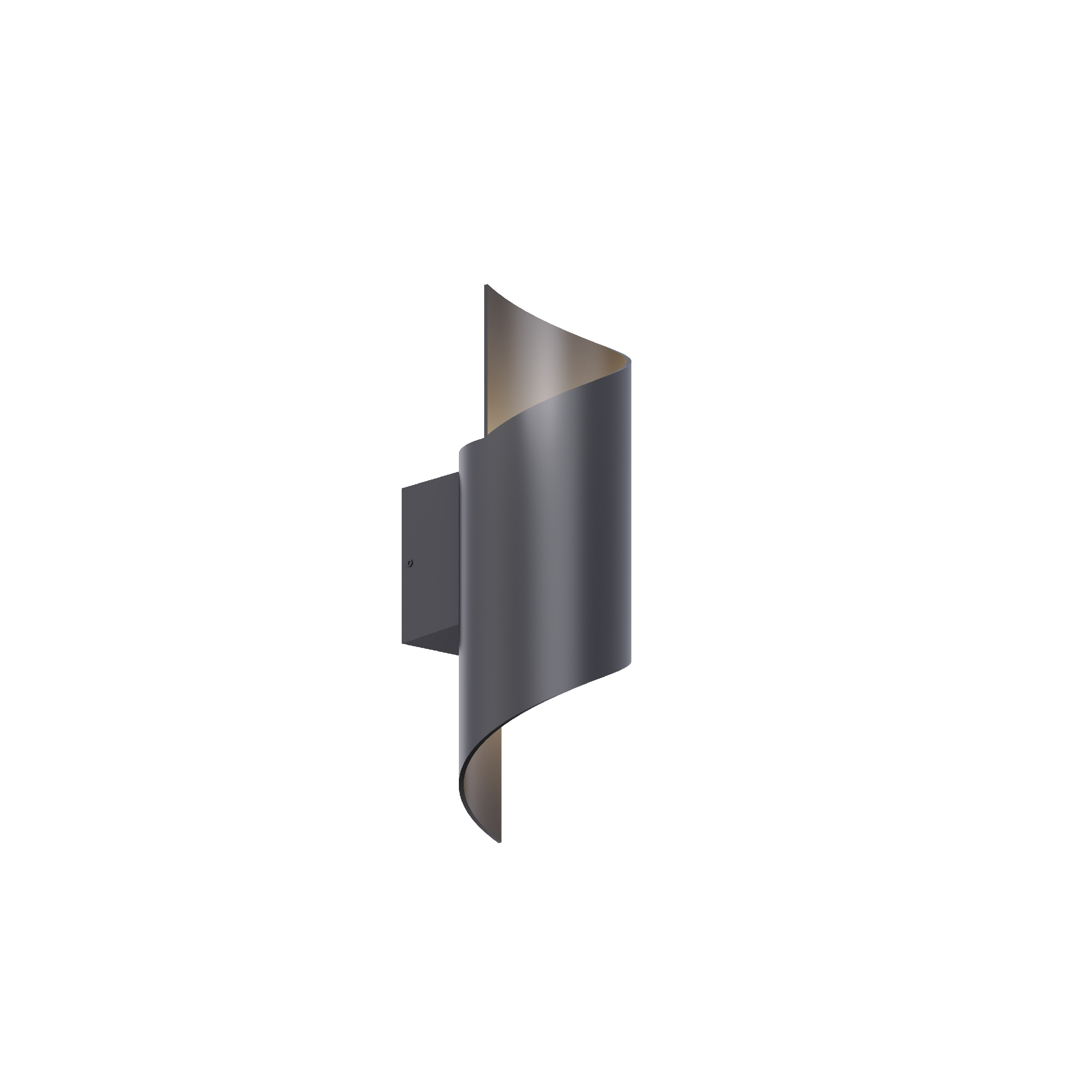 metal flow led wall light