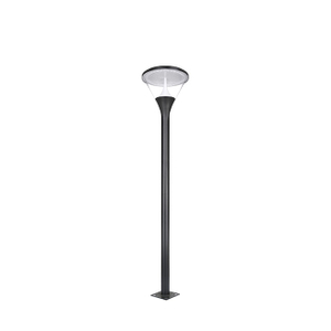 Modern Solar-Powered LED Garden Light with Stainless Steel Finish