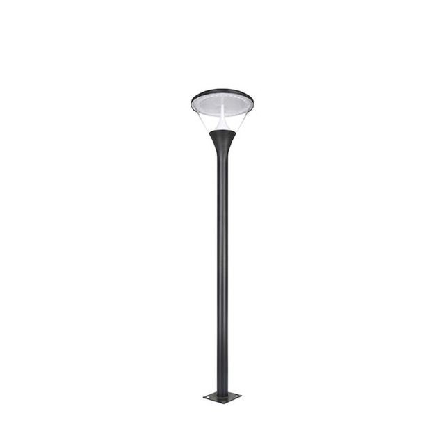 Modern Solar-Powered LED Garden Light with Stainless Steel Finish