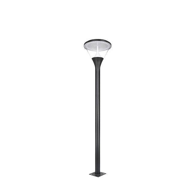 Modern Solar-Powered LED Garden Light with Stainless Steel Finish