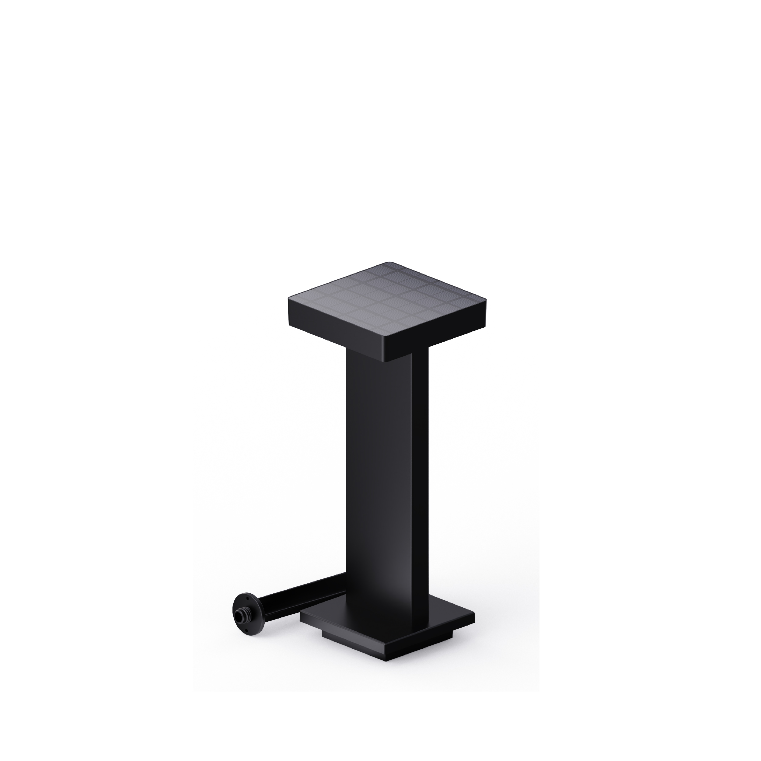 500mm height square solar bollard light
