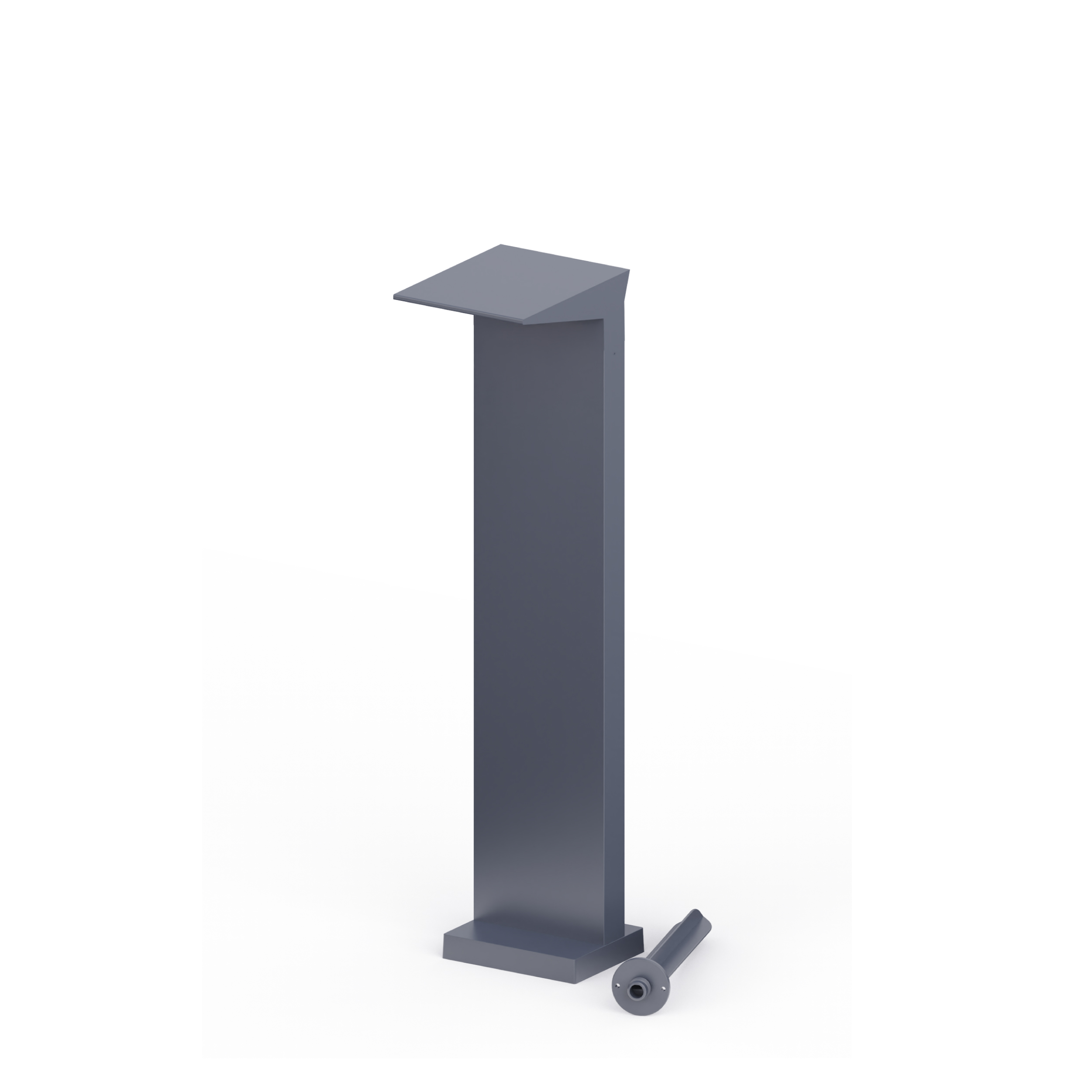 Modern Bollard Light Fixtures - Aluminum Housing with GU10, GX53 & E27 Bulb Compatibility
