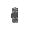 hollowed out on three sides led wall light