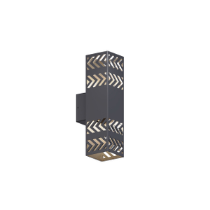 hollowed out on three sides led wall light