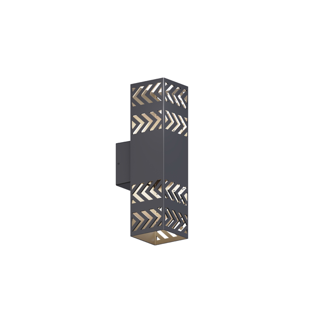 hollowed out on three sides led wall light