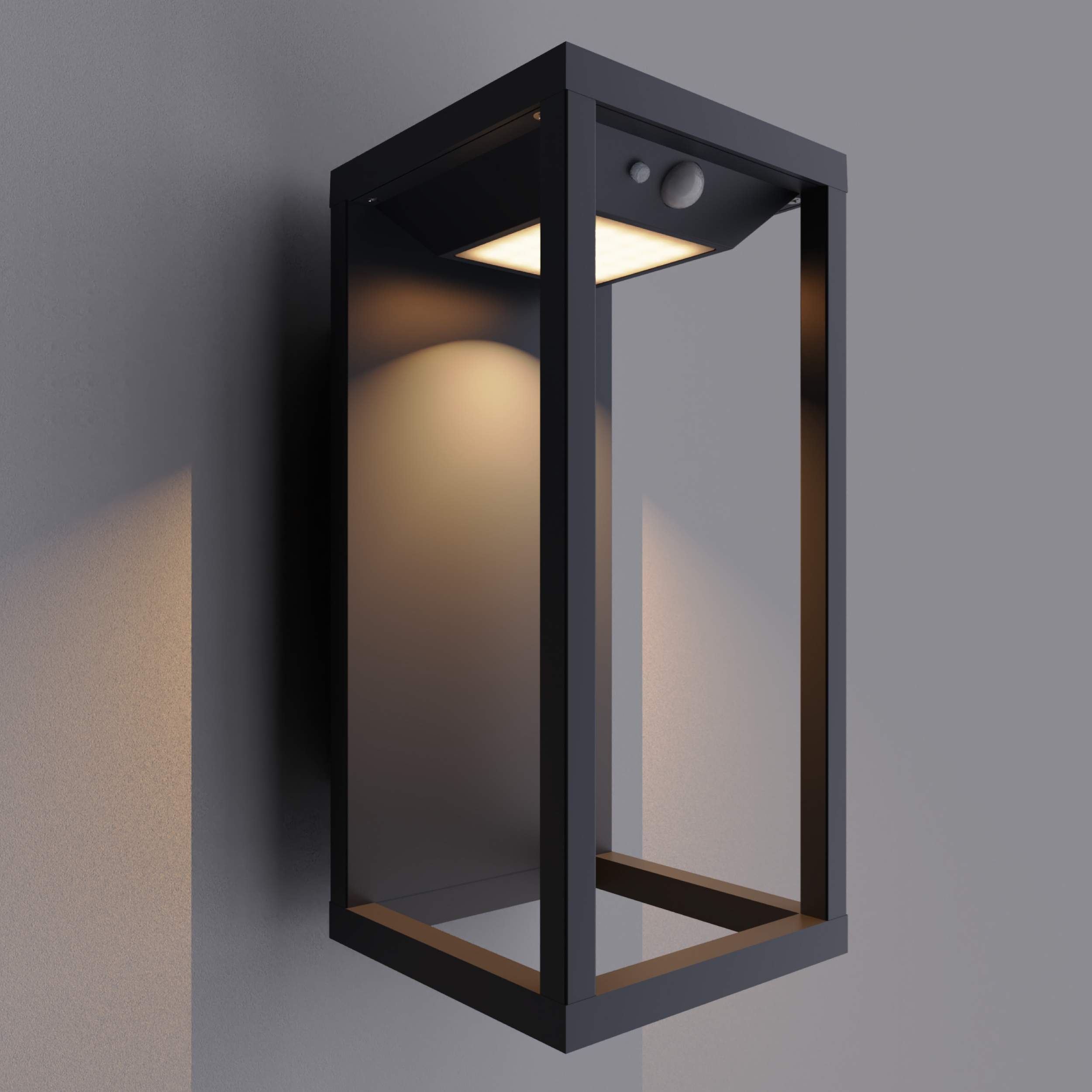 solar powered wall mounted light for outdoor with IP65 rate