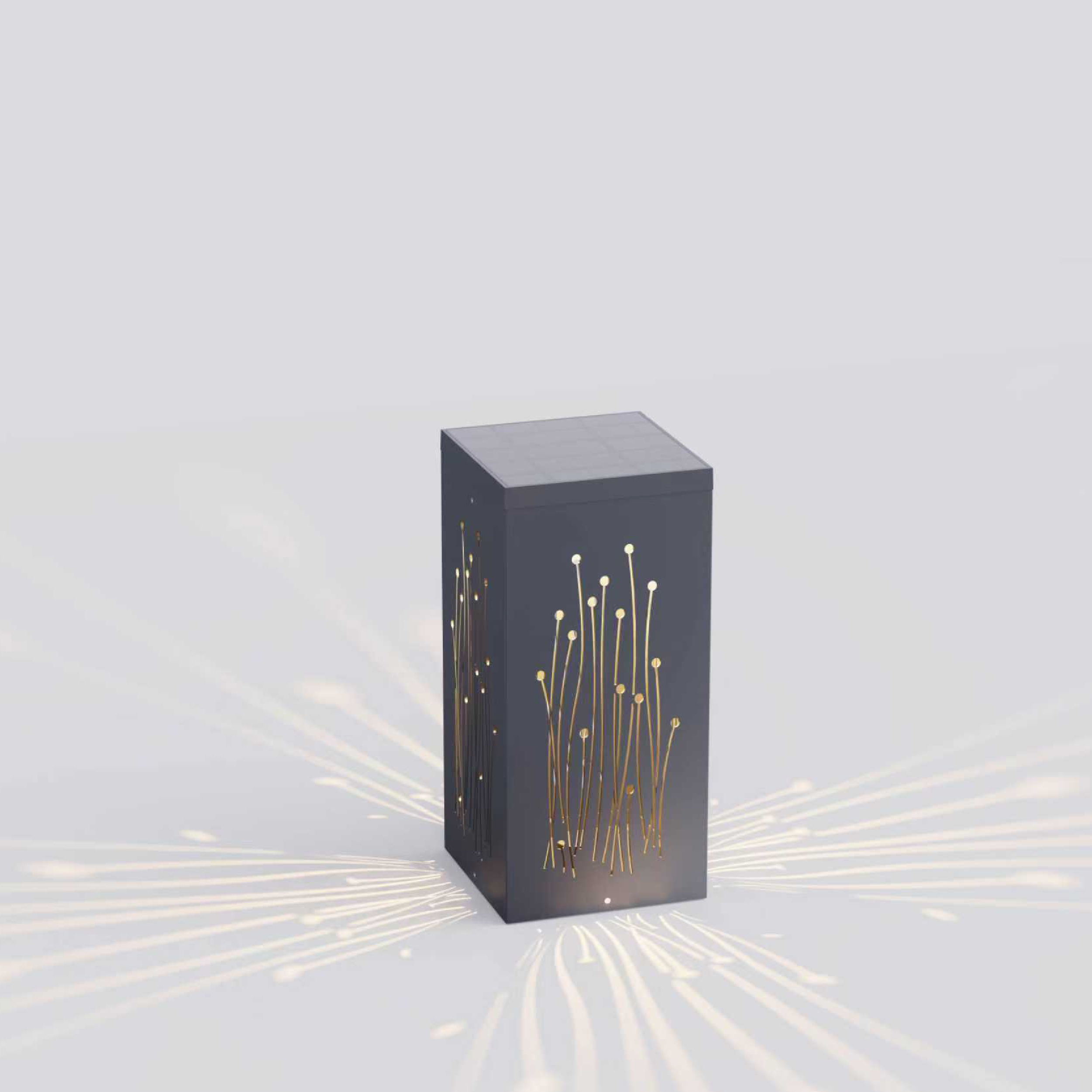 LUMIX-01 Hollow Process Solar Bollard Light