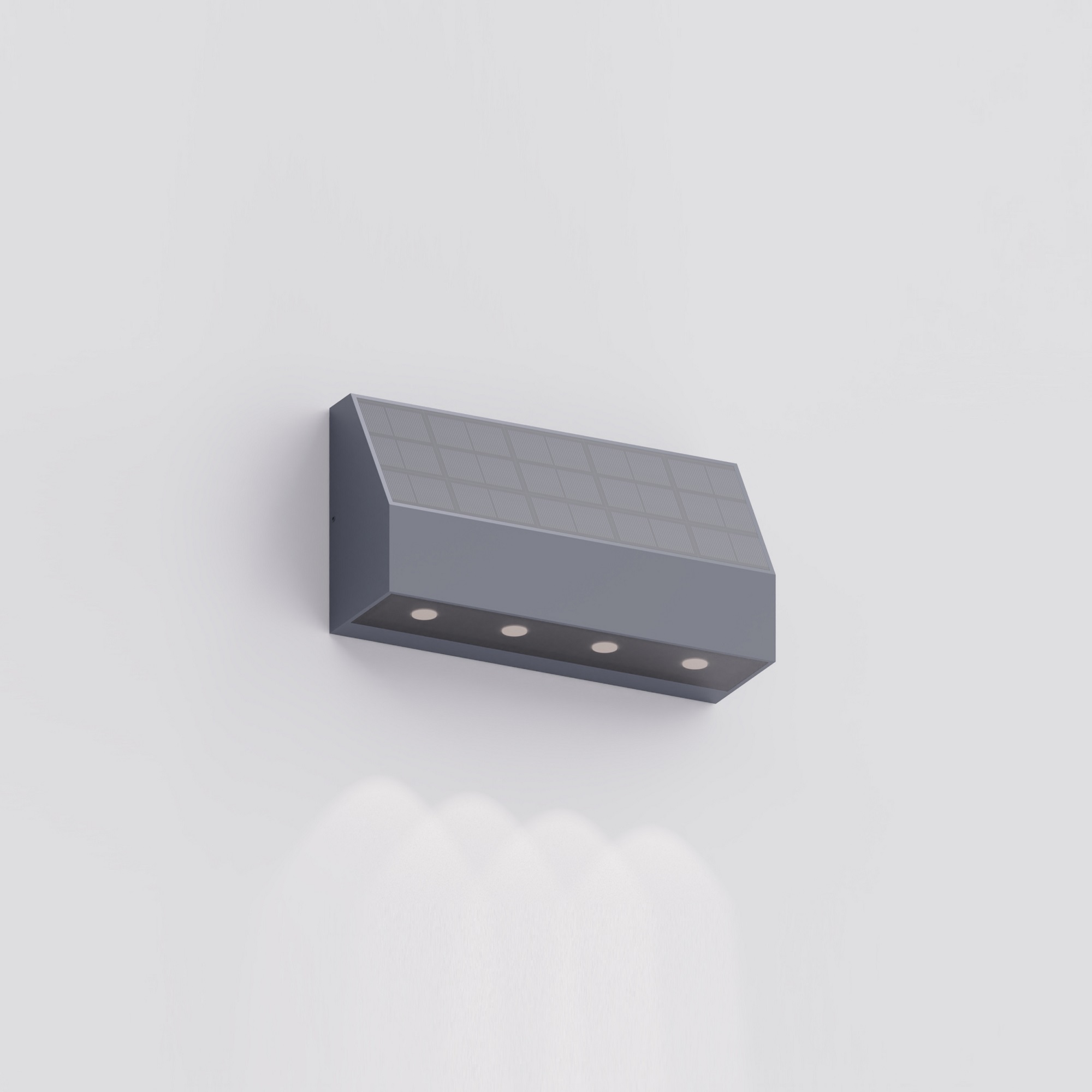 Compact Solar-Powered Wall Lamp for Patio Lighting
