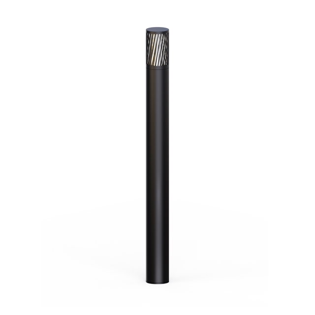 Modern LED bollard light fixture with GX53/E27/GU10 bases in factory production environment
