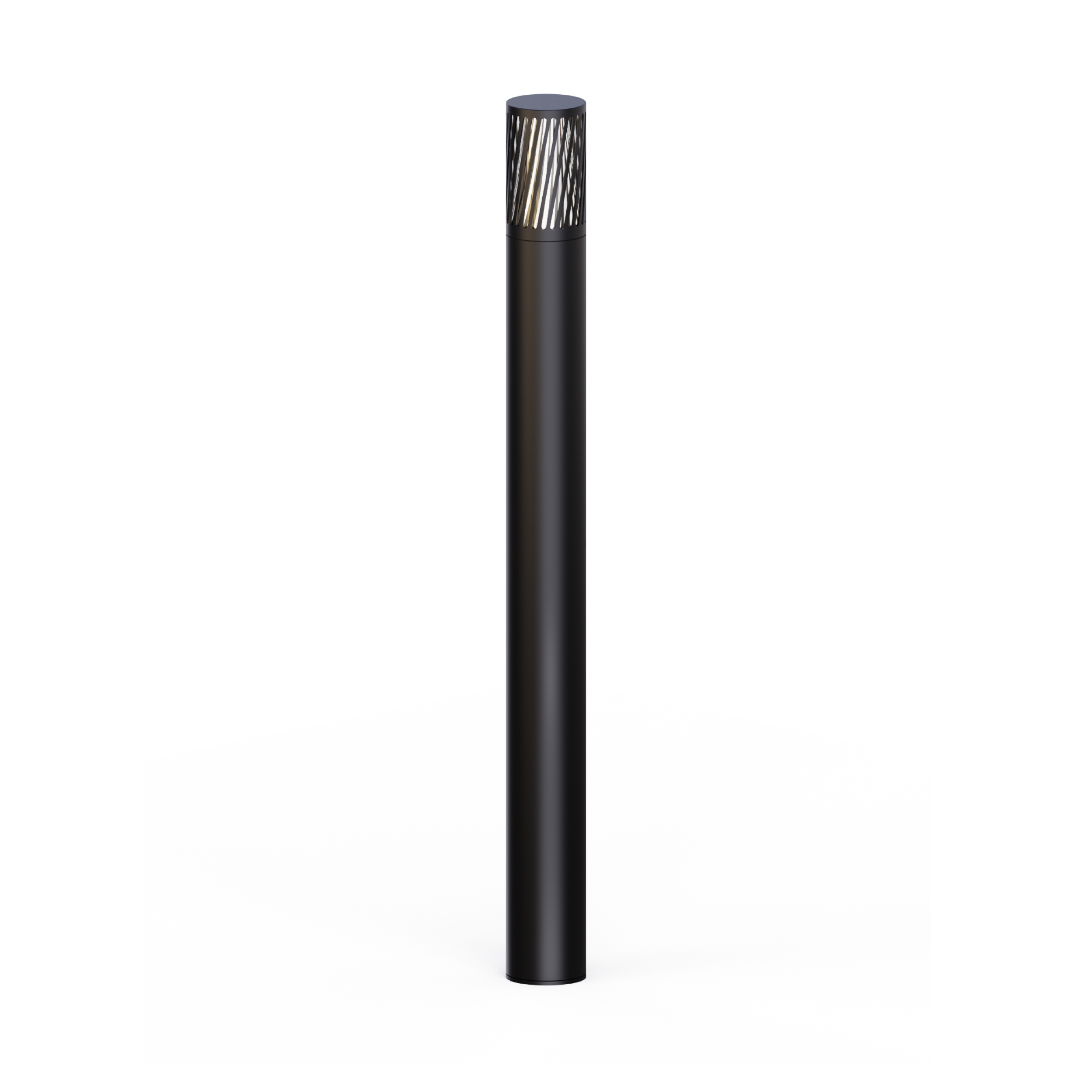 Modern LED bollard light fixture with GX53/E27/GU10 bases in factory production environment