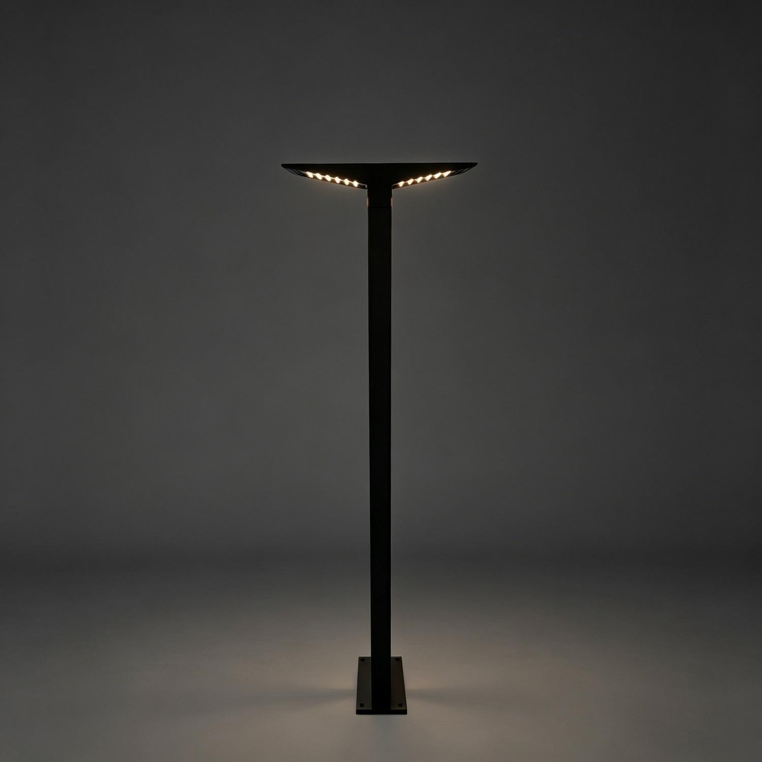 dual head hybrid solar light with big led power