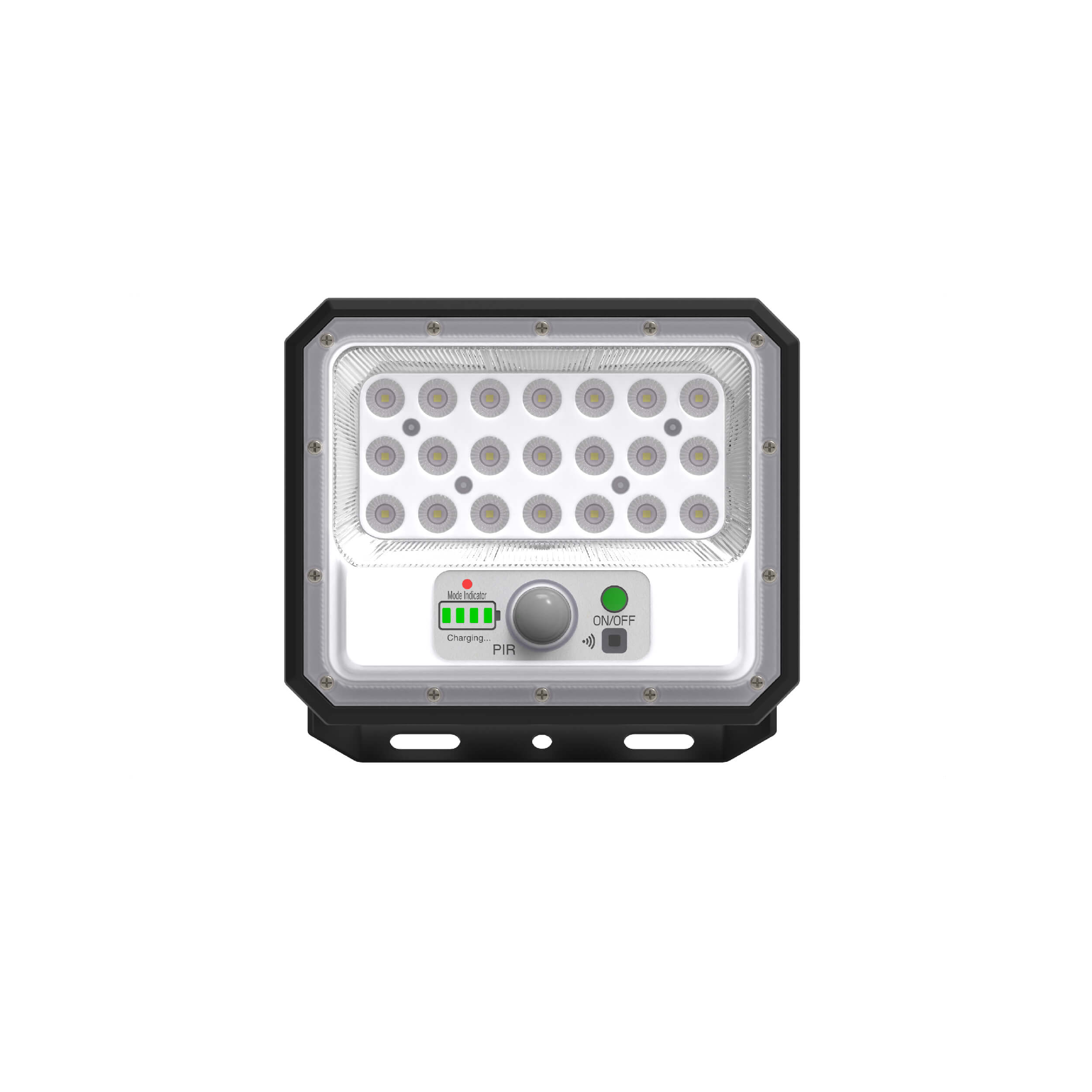 ABS solar flood light