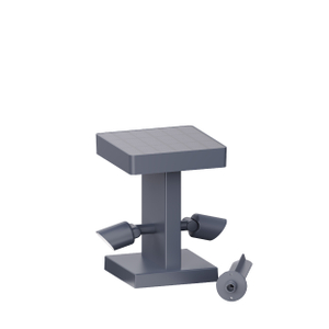 solar bollard light with dual spot light head