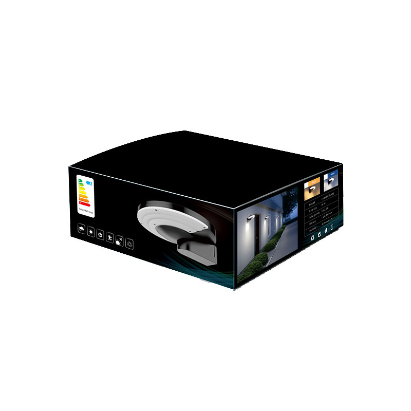 Color box solar wall light