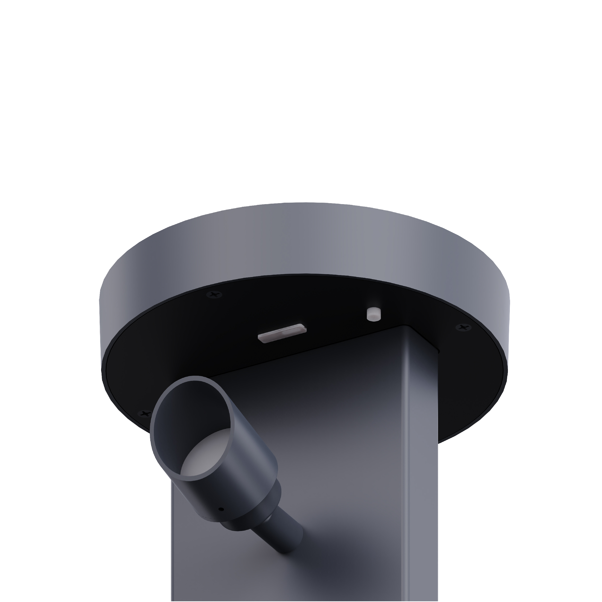 round head solar bollard light