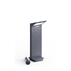 500mm solar bollard light with metal stake