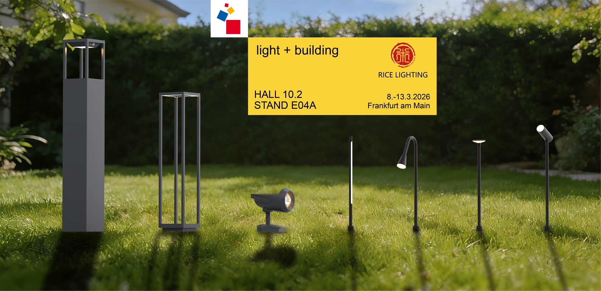 outdoor bollard and wall light with IP65 rated