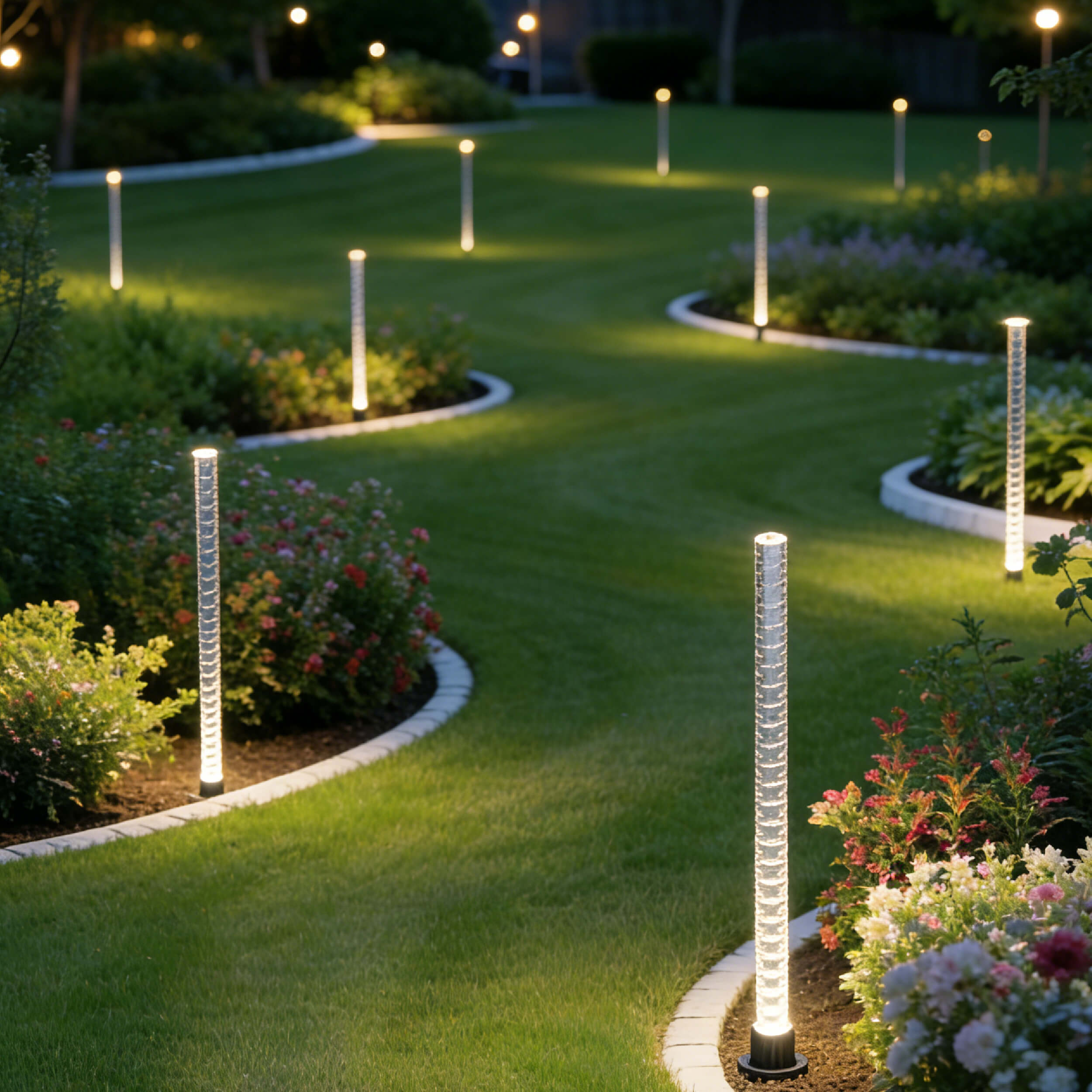 RL-GL447D |Sunlight Powered Patio Lamp Set