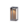 rice solar factory produce wood shape solar powered wall light