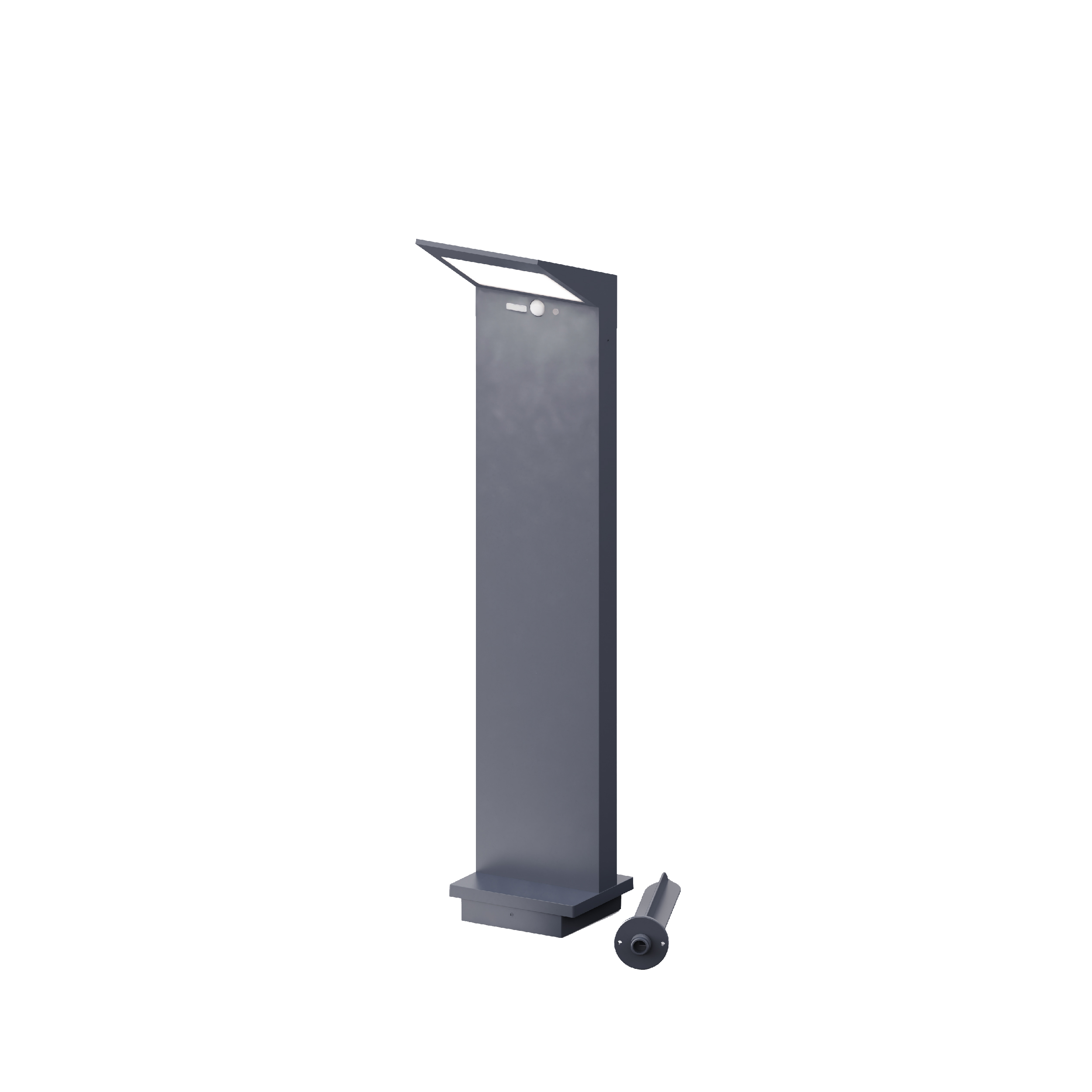 850mm solar bollard light