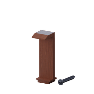 Brownish red solar bollard light