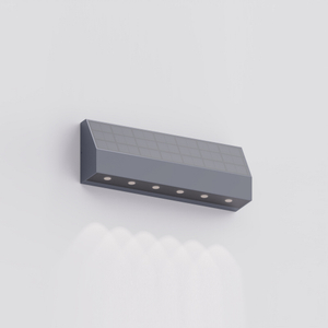 Sleek Solar-Powered Wall Light for Outdoor Illumination