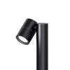 Black GU10 aluminum bollard light 