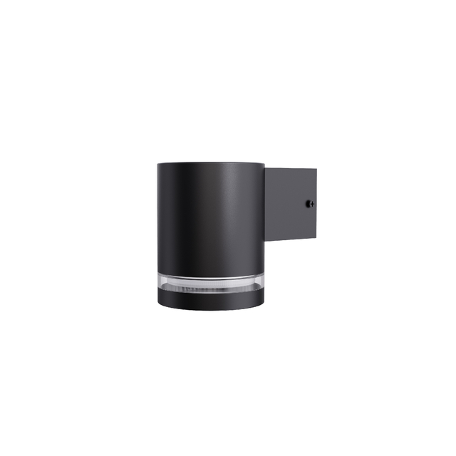 gx53 black wall light with acrylic ring