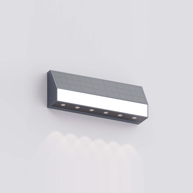 Sleek Solar-Powered Wall Light