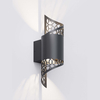 round and metal flow outdoor led wall light