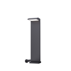 Contemporary Aluminum and Polycarbonate Bollard Light