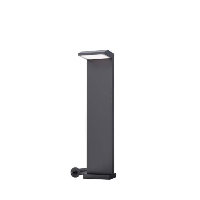 Contemporary Aluminum and Polycarbonate Bollard Light