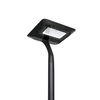 black solar post top light