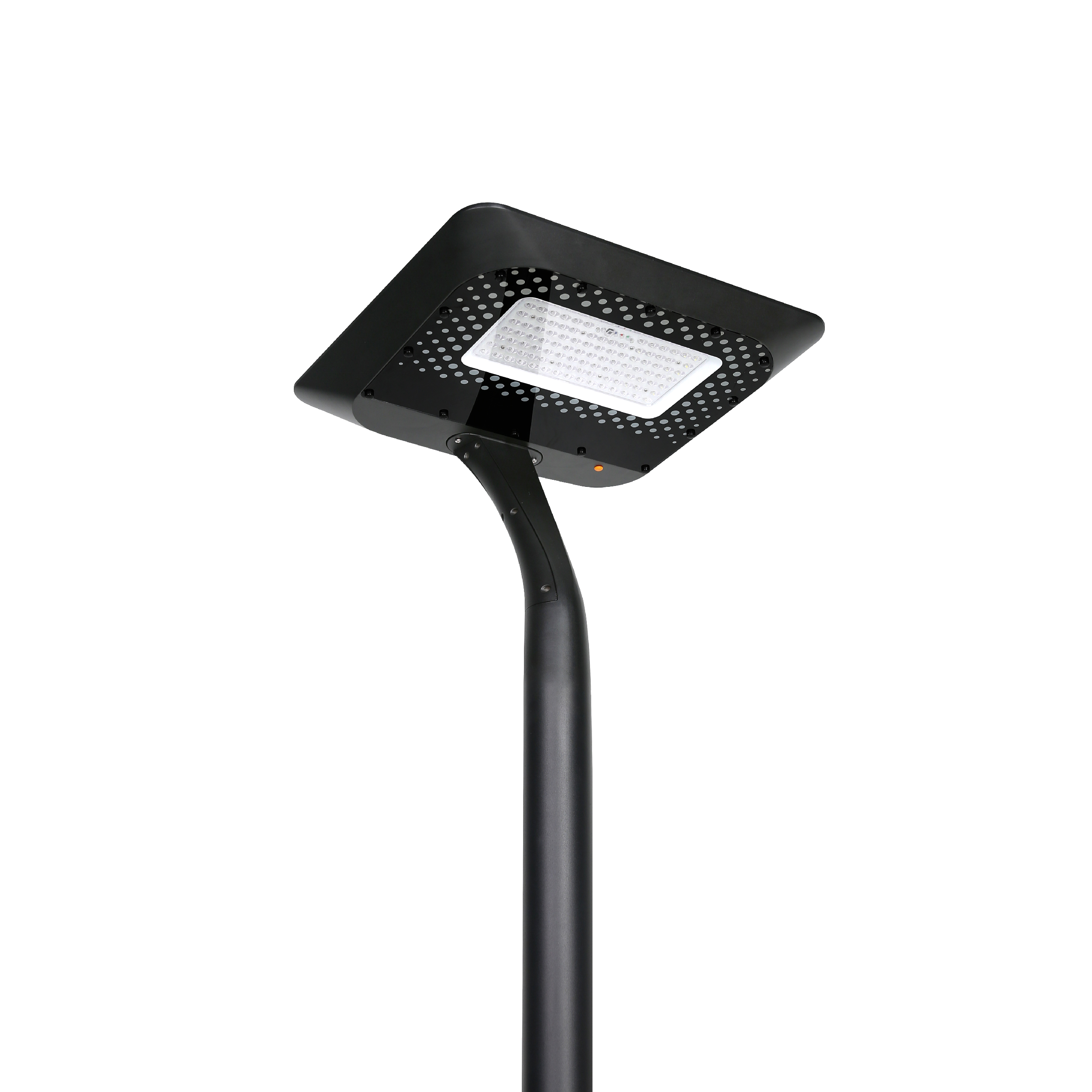 black solar post top light