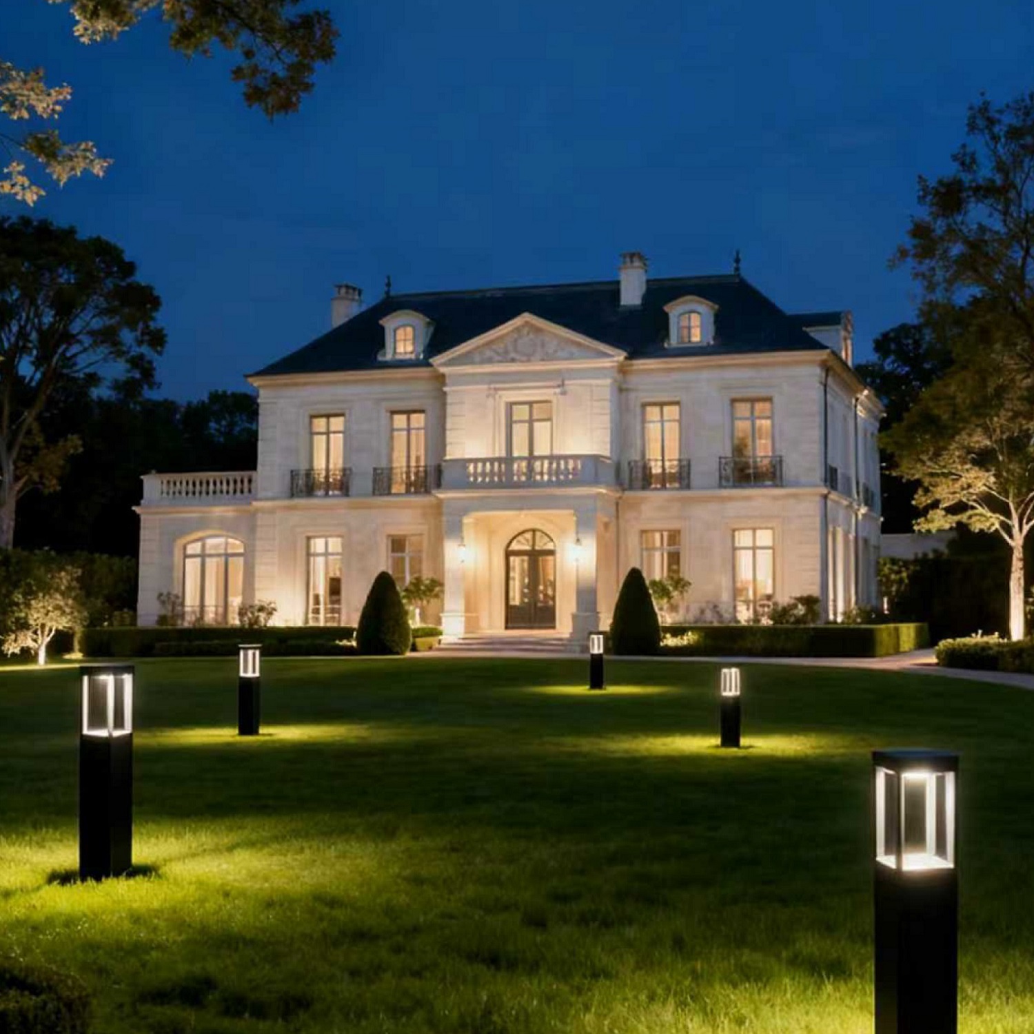 solar powered garden light for french market sensor detective