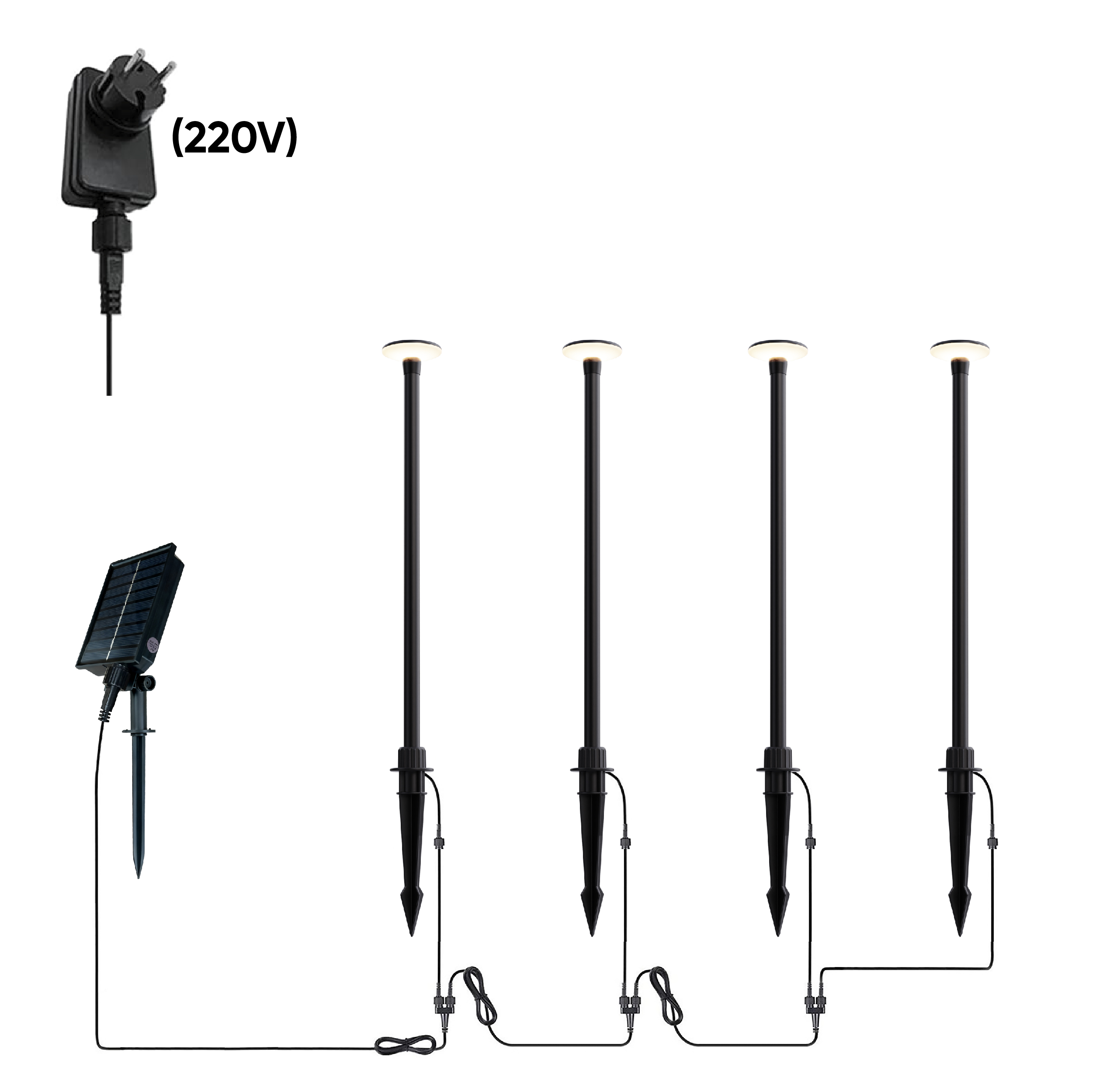 solar pathway light for road