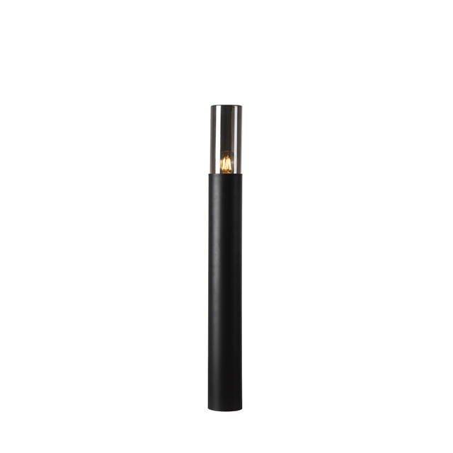 Modern E27 bulb bollard light for urban pathways and gardens