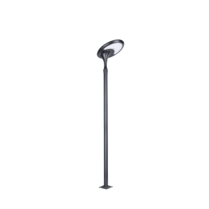 Slanted design solar post top light