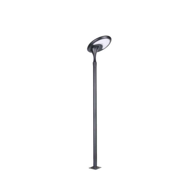 Slanted design solar post top light