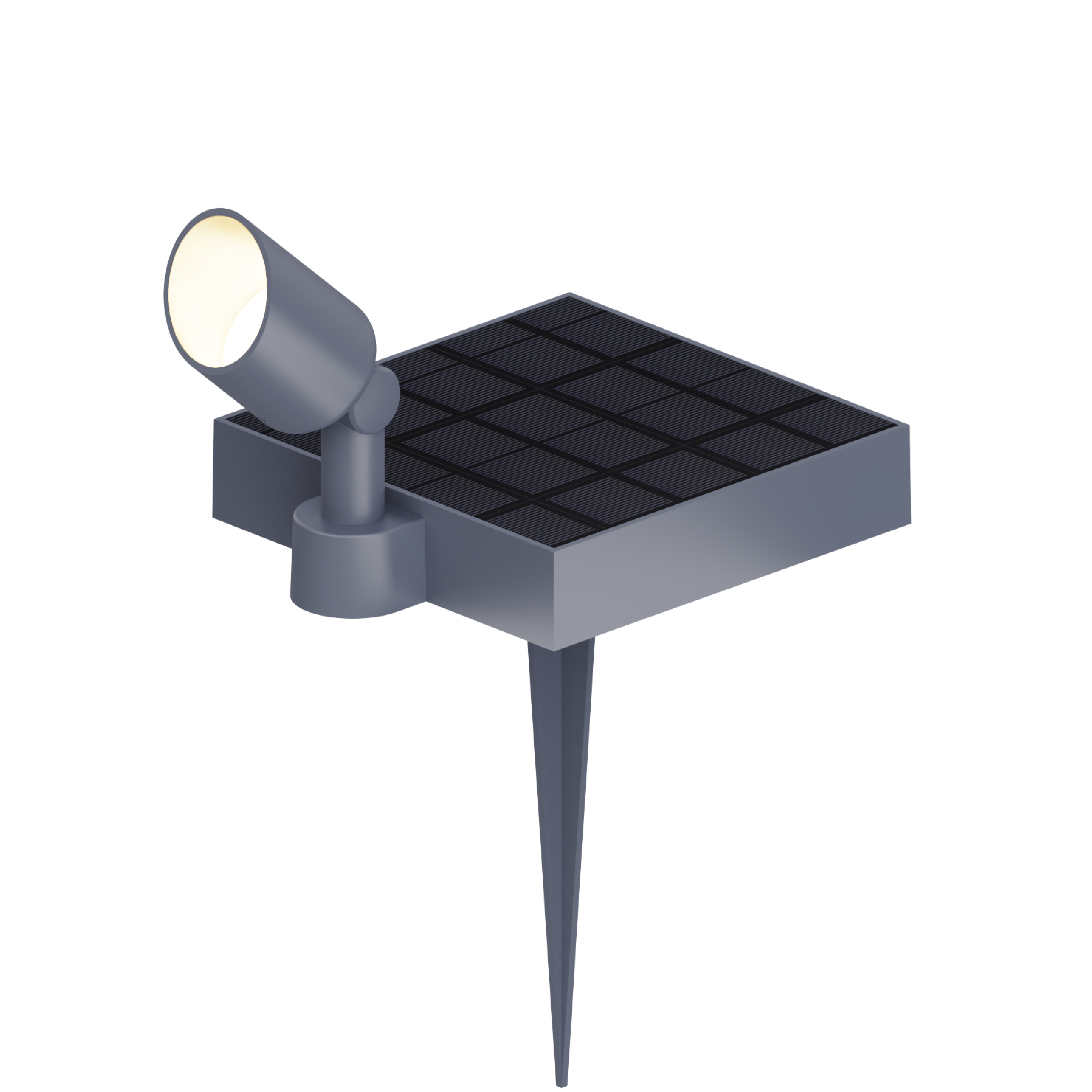 single head solar spot light for garden