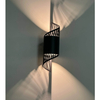 black aluminum led wall light